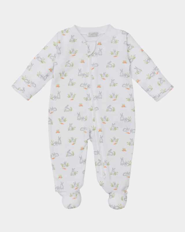 Boy's Baby Bunny Patch Footie, Size Newborn-9